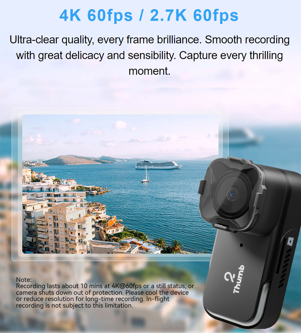 Drone Camera 4K - Nueva versión RunCam Thumb 2 4K