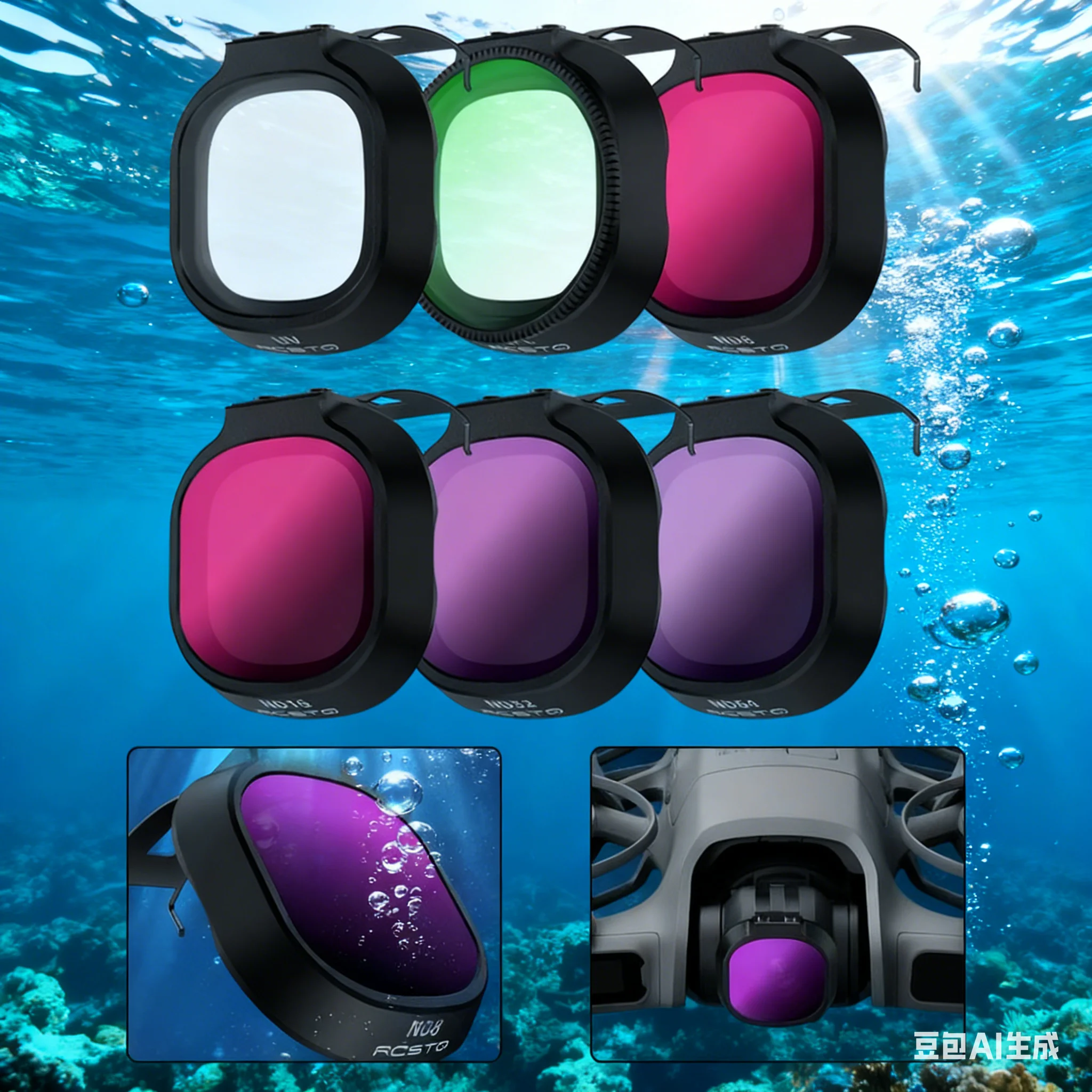 Drone Camera Filter - Juego de filtros UV para DJI