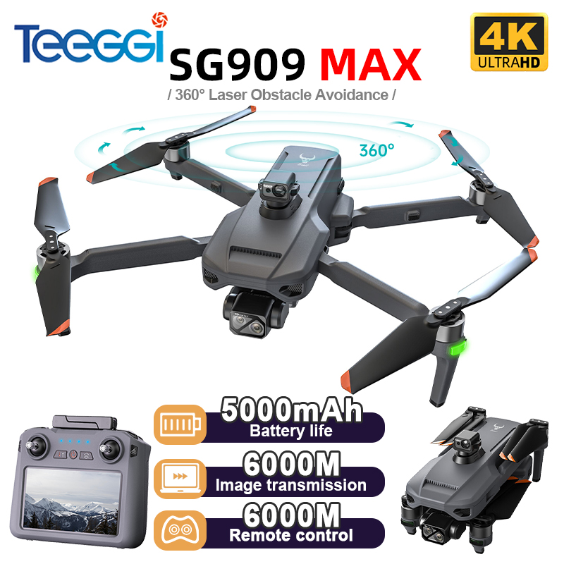 Drone Camera Night Vision - Teeggi SG909 MAX GPS Drone con