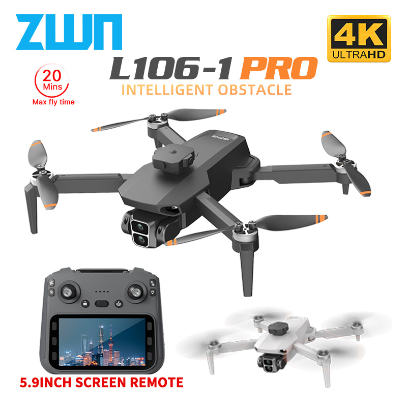 Drone Camera 4K - L106-1PRO GPS Drone profesional con pantalla