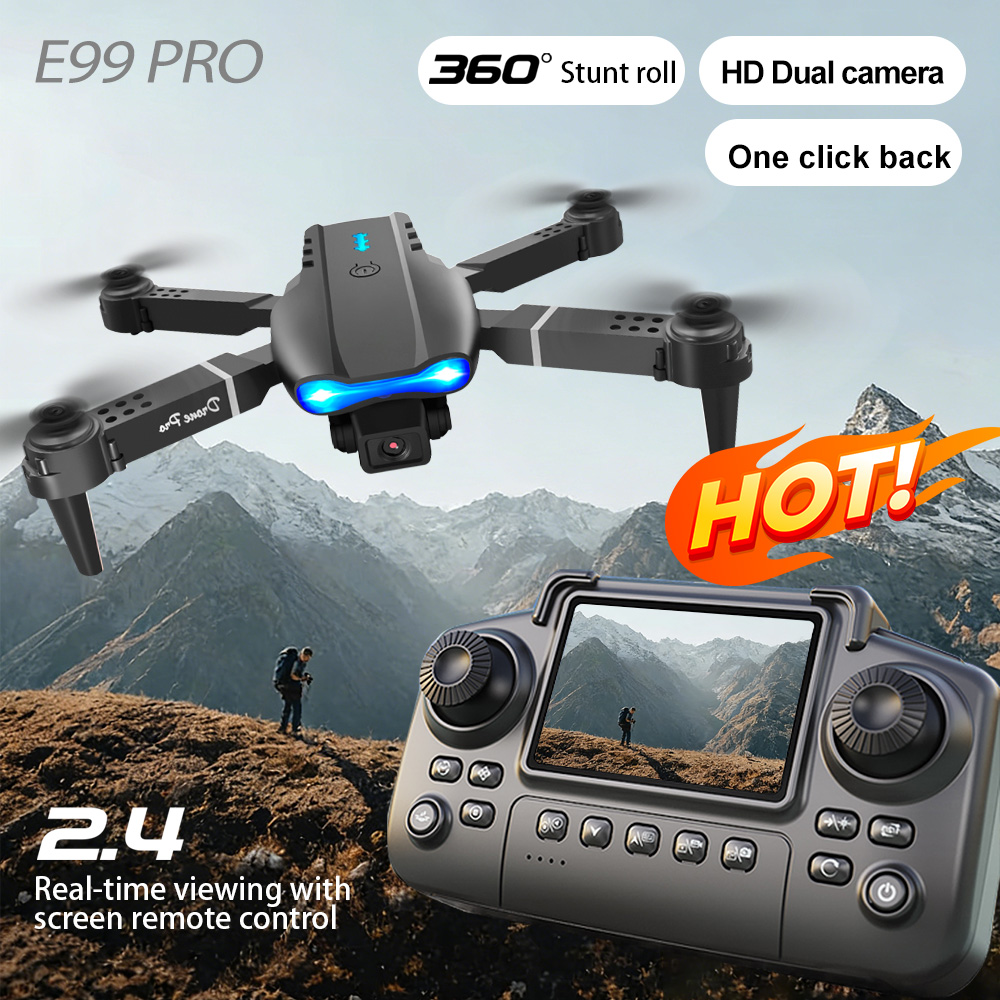 Drone Camera Wide Angle - Dron Aéreo con Doble Lente, Cambio