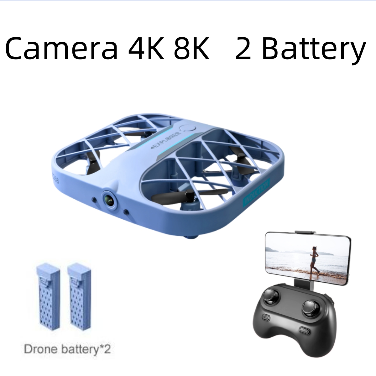 Drone Camera Night Vision - JJRC H107 Dron RC con 2