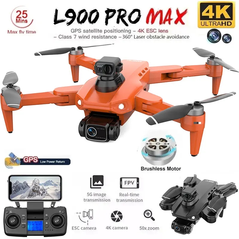 L900 Pro MAX GPS Drone 4K Prof - Drone Camera Night Vision reseña y precio