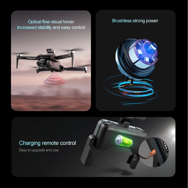 Dron Lenovo V168 GPS 8K con Tr - Drone Camera Wide Angle reseña y precio