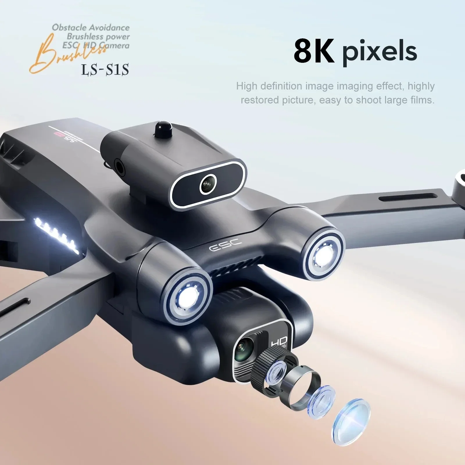 Dron con Motor sin escobillas  - Drone Camera Professional reseña y precio