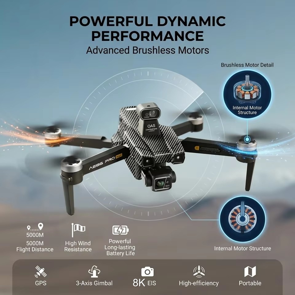 Dron con Cámara Dual 8K sin Es - Drone Camera With Gimbal reseña y precio