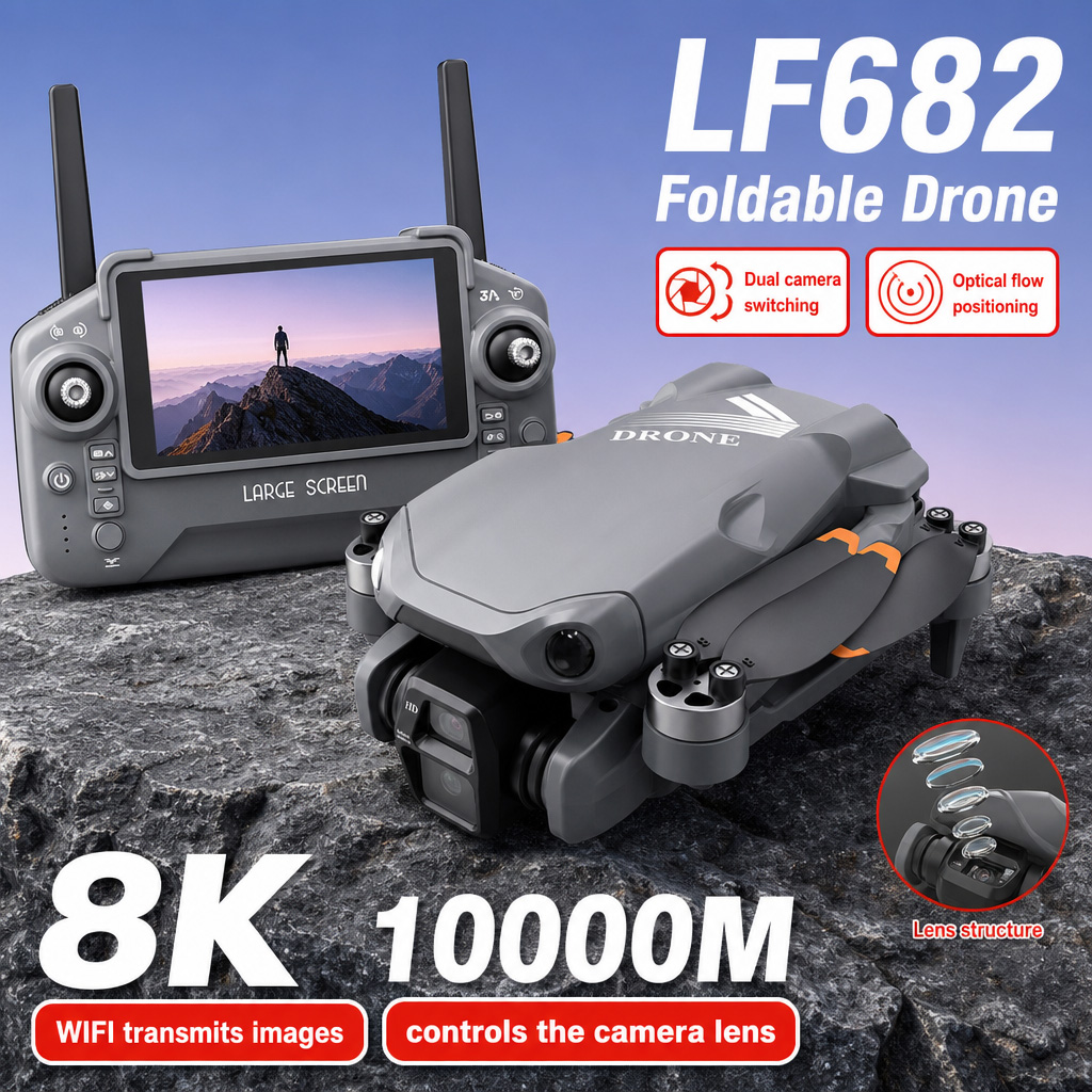 Dron Aéreo LF682 con Cámaras D - Drone Camera Night Vision reseña y precio