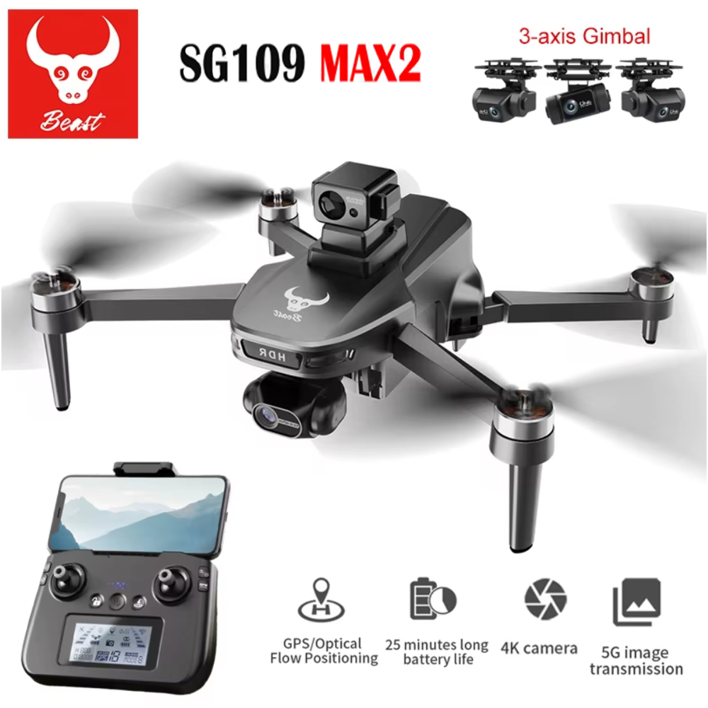 SG109 MAX2 Dron profesional co - Drone Camera With Gimbal reseña y precio