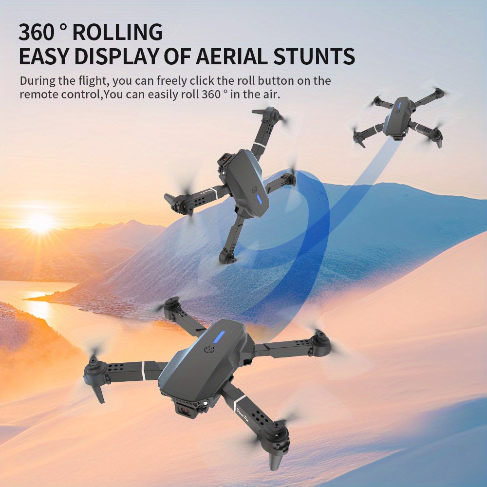 E88 Pro RC Drone WiFi FPV altu - Drone Camera Wide Angle reseña y precio