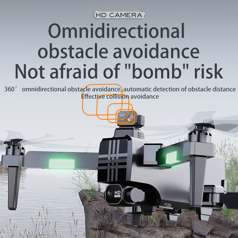 Dron A380 4K HD de tres ejes,  - Drone Camera Night Vision reseña y precio
