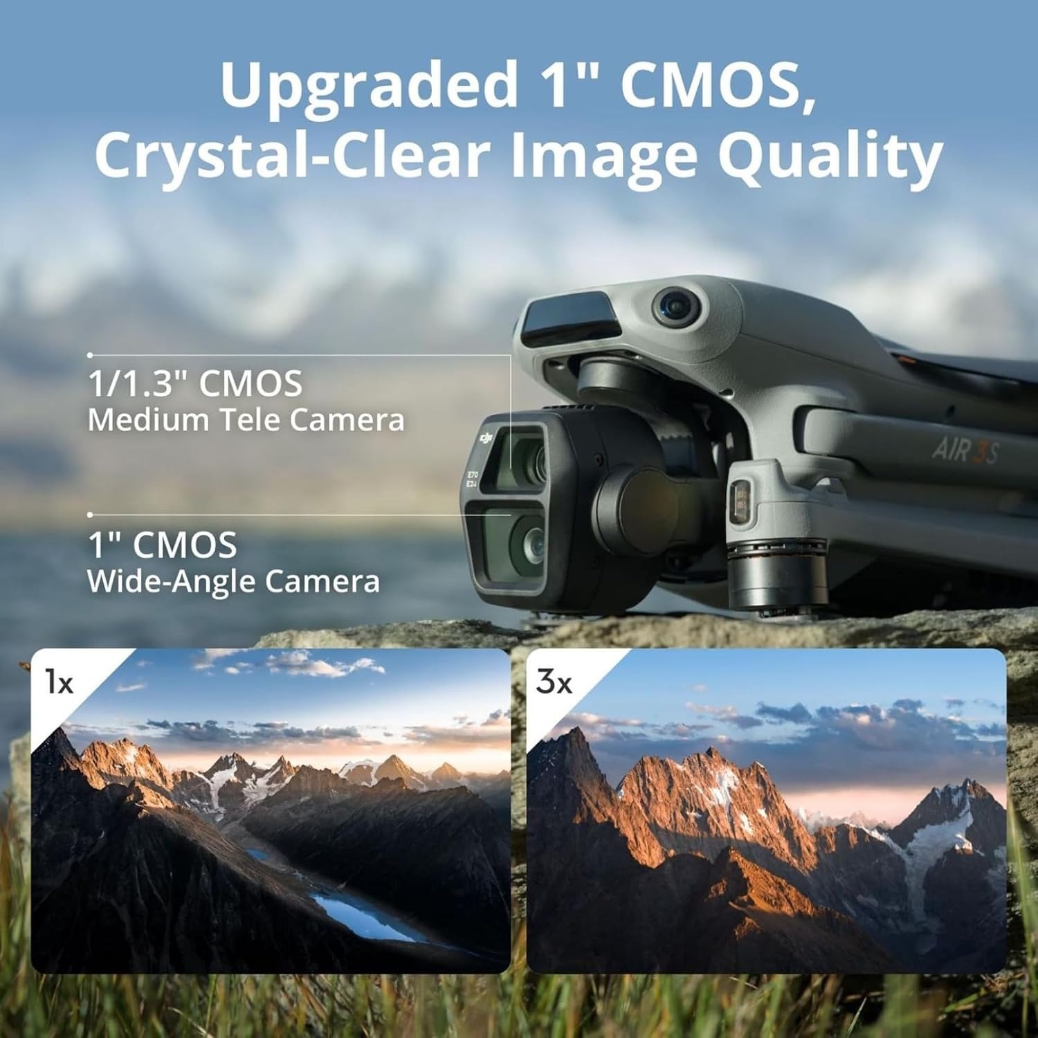 DJI Air 3S Fly More Combo (Con - Drone Camera Wide Angle reseña y precio