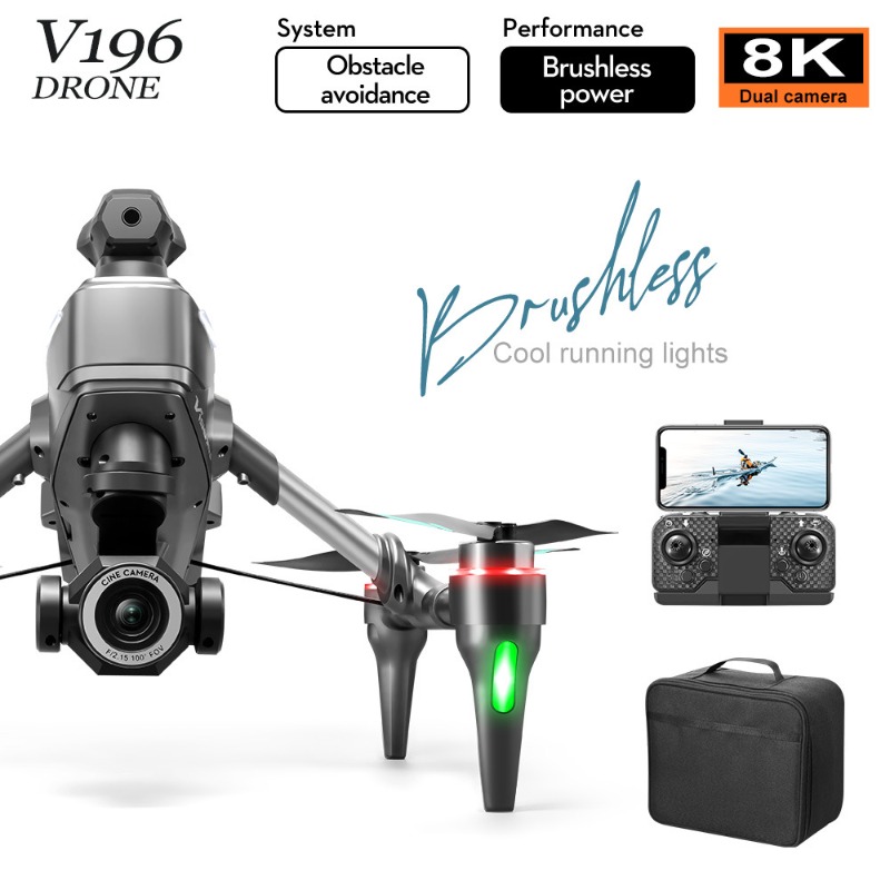 2025 V196 Dron automático para - Drone Camera With Gimbal reseña y precio